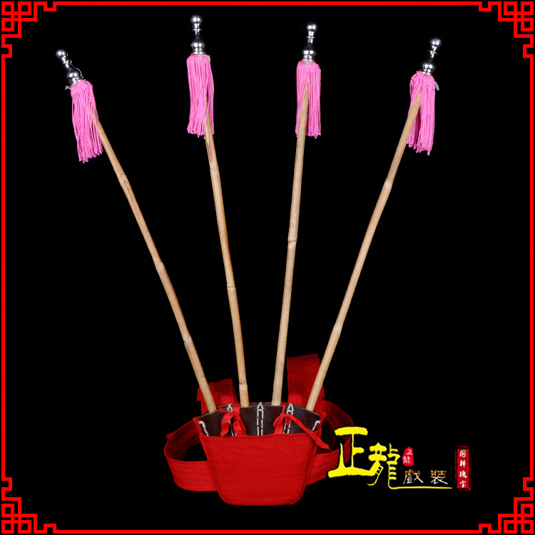 永清戏装戏曲用品靠旗男女大靠 靠板 正宗牛皮旗杆旗架