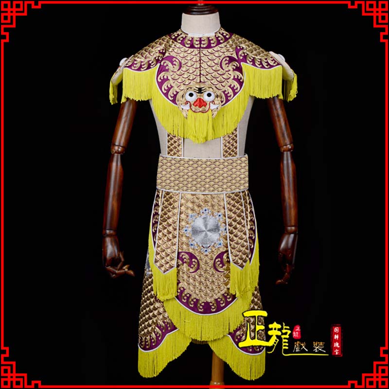 永清武将士兵云肩鱼鳞侉子